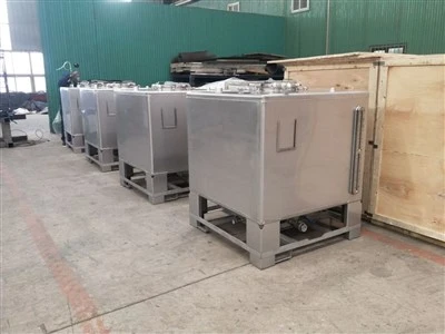 Wadah IBC Baja Tahan Karat 1500L